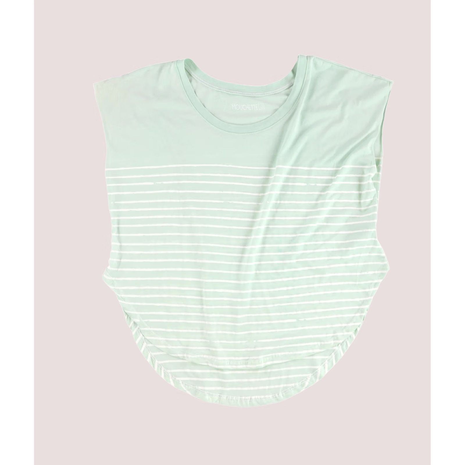 Vintage Mouchette Womens Distressed Stripes Graphic T-Shirt mint XS Size XS / US 0-2 / IT 36-38 - 1 Thumbnail