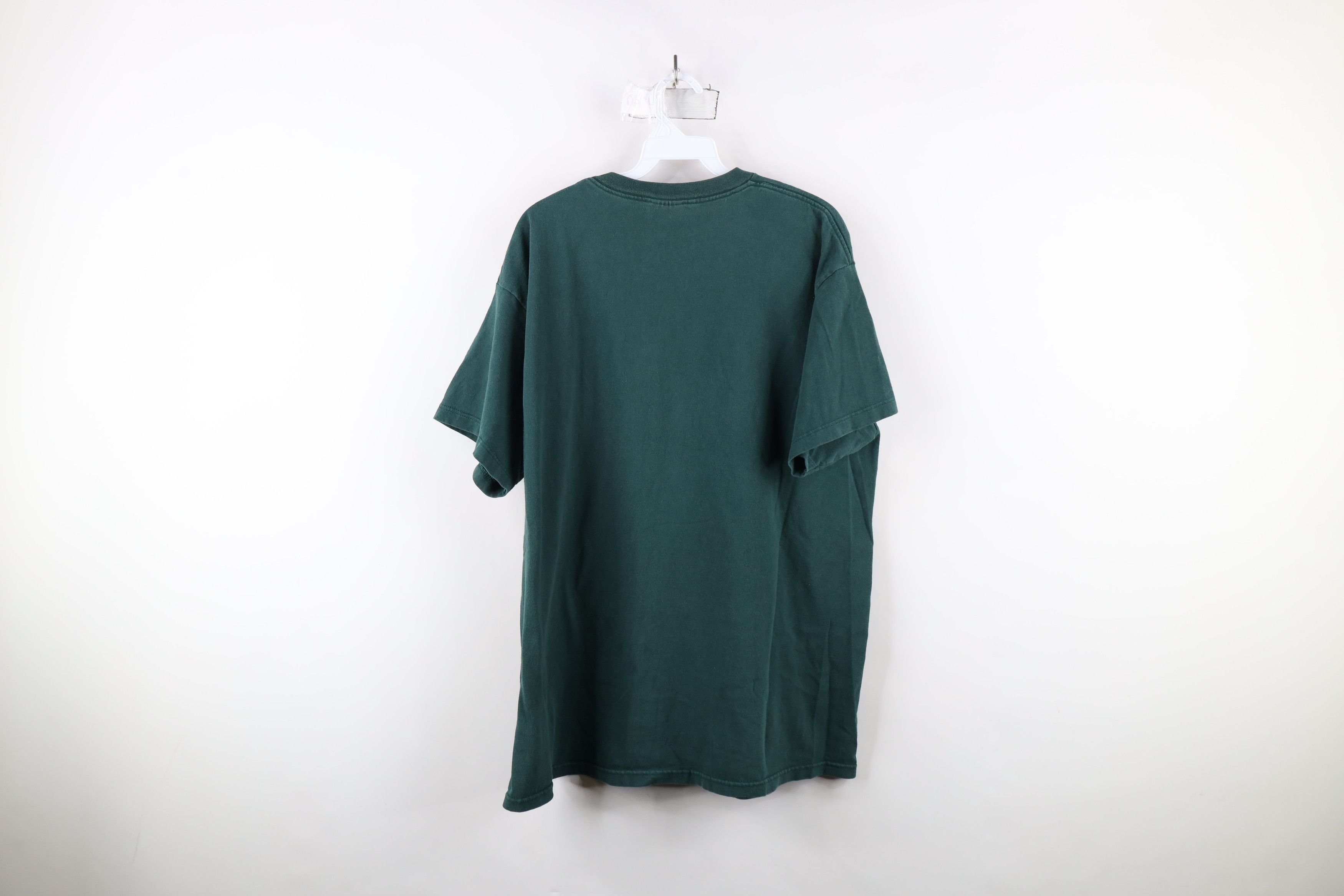 Nike × Vintage Vintage 90s Nike Travis Scott Mini Swoosh T-Shirt Green USA Size US L / EU 52-54 / 3 - 12 Thumbnail