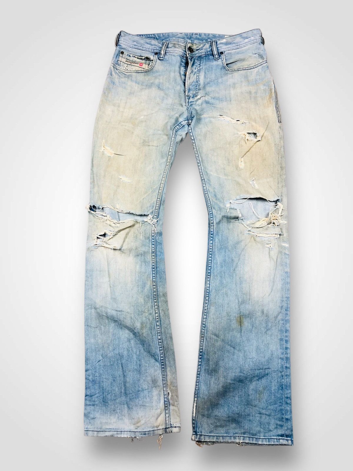 Diesel Diesel Industry Distressed Jeans (35) Size US 29 - 1 Thumbnail