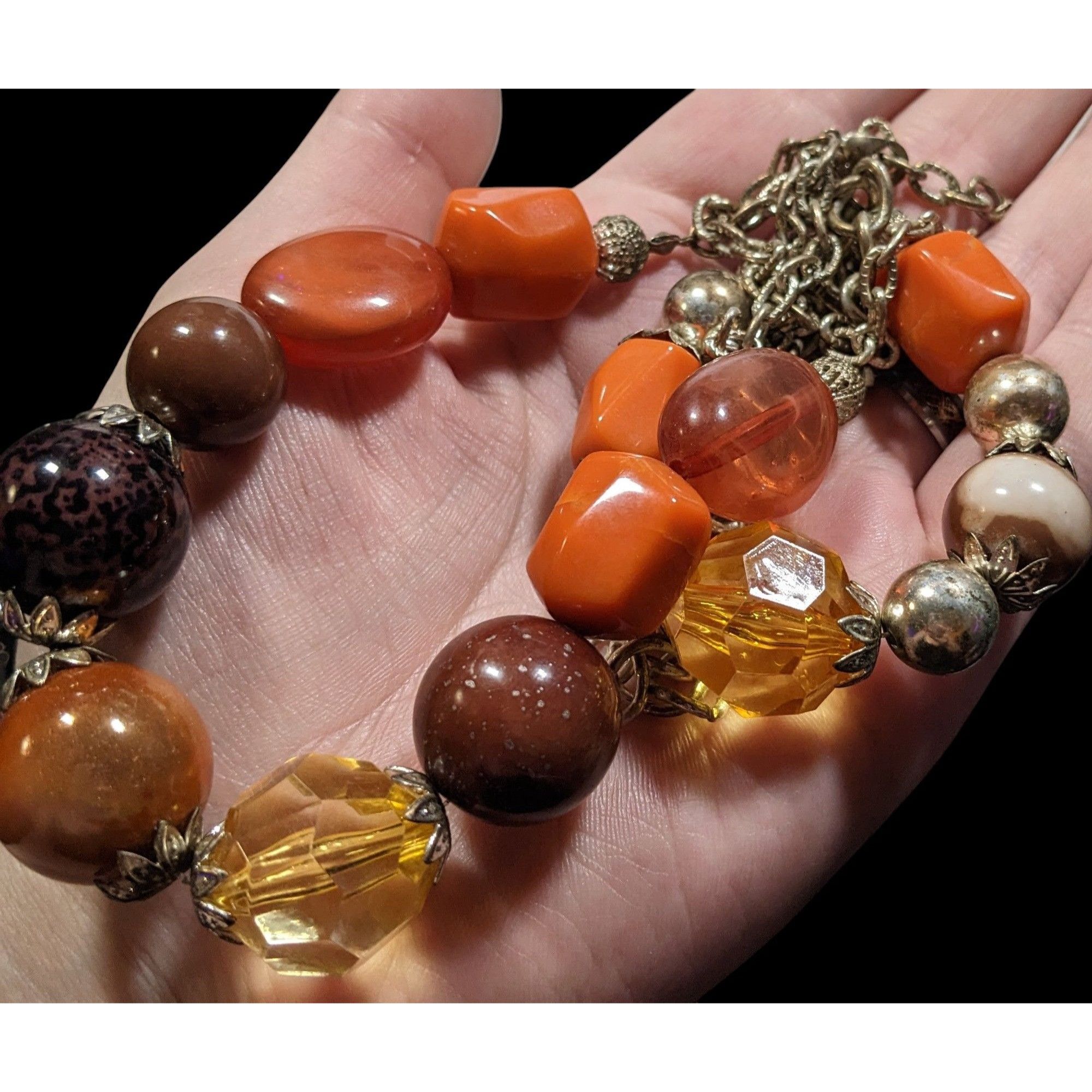 Other Chunky Earth Tone Beaded Layered Necklace Size ONE SIZE - 5 Thumbnail