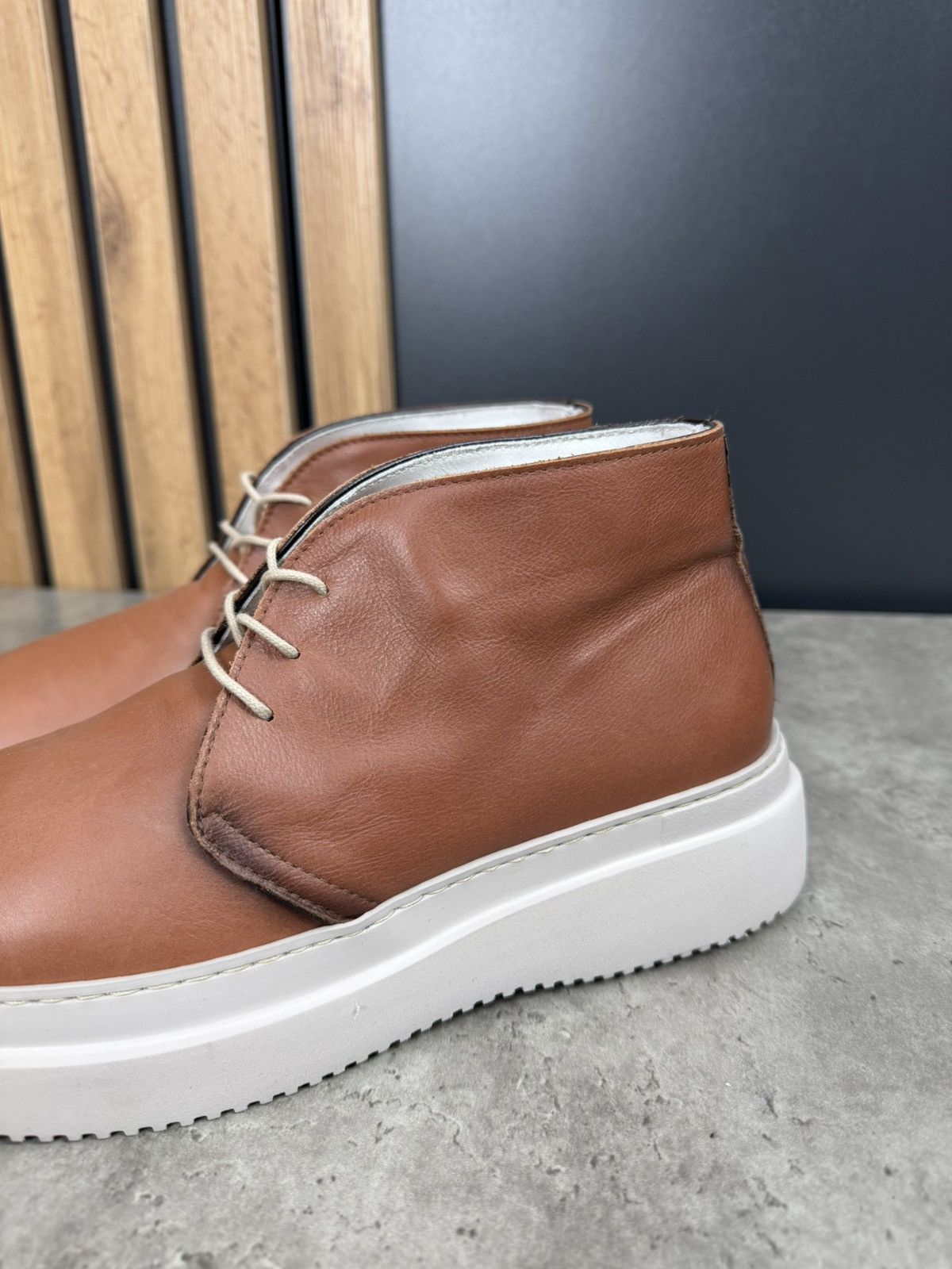 Moreschi Moreschi Leather Desert Boots Brown Size 41 Size US 8 / EU 41 - 2 Thumbnail