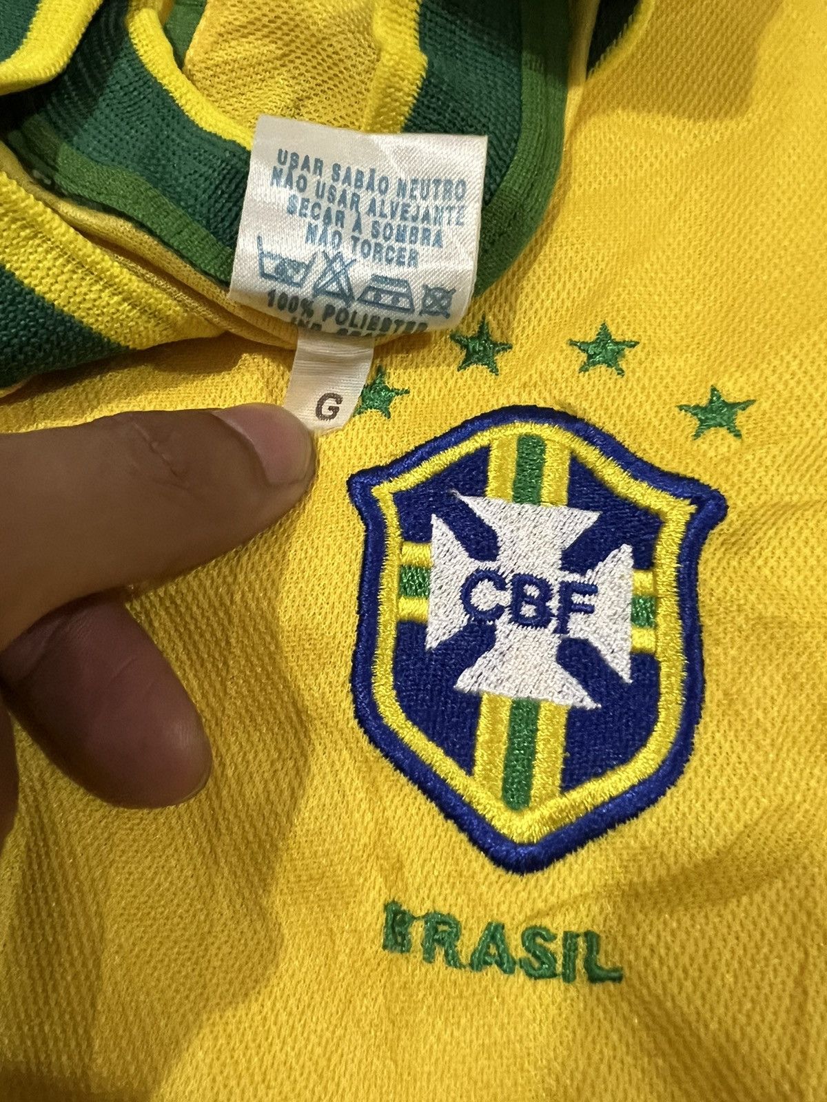 Penalty Vintage 1998 Brazil Home Jersey FIFA World Cup Fans Issue Size US L / EU 52-54 / 3 - 5 Thumbnail