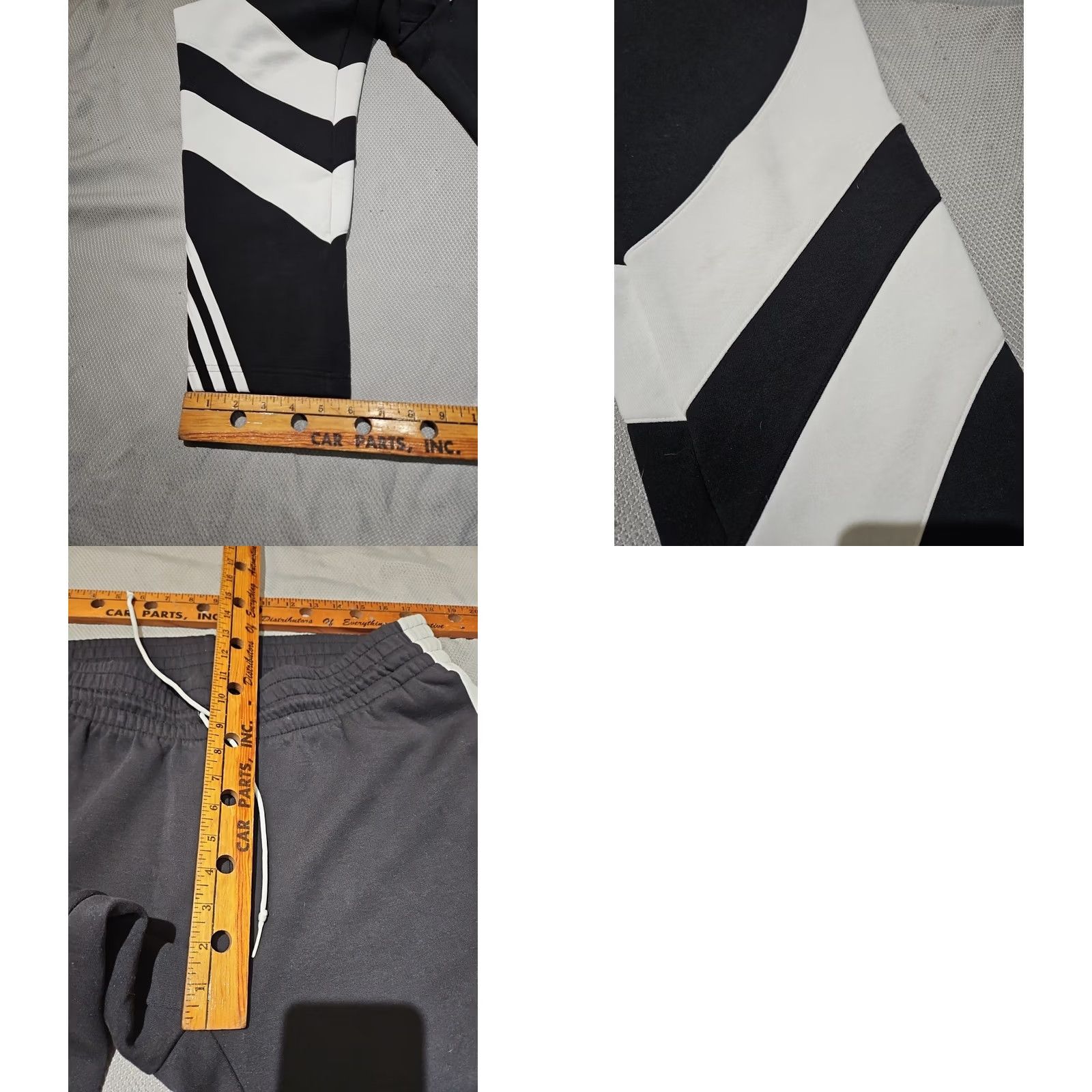 Adidas Adidas Pants Mens XL Black White Knit Colorblock Active Lounge Jogger Drawstring Size US 36 / EU 52 - 9 Thumbnail