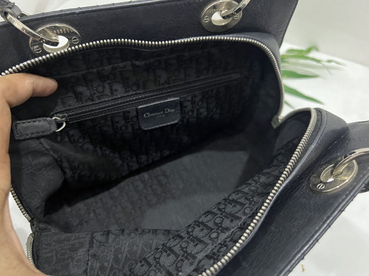 Dior Christian Dior Lady cannage handbag leather black Size ONE SIZE - 16 Thumbnail