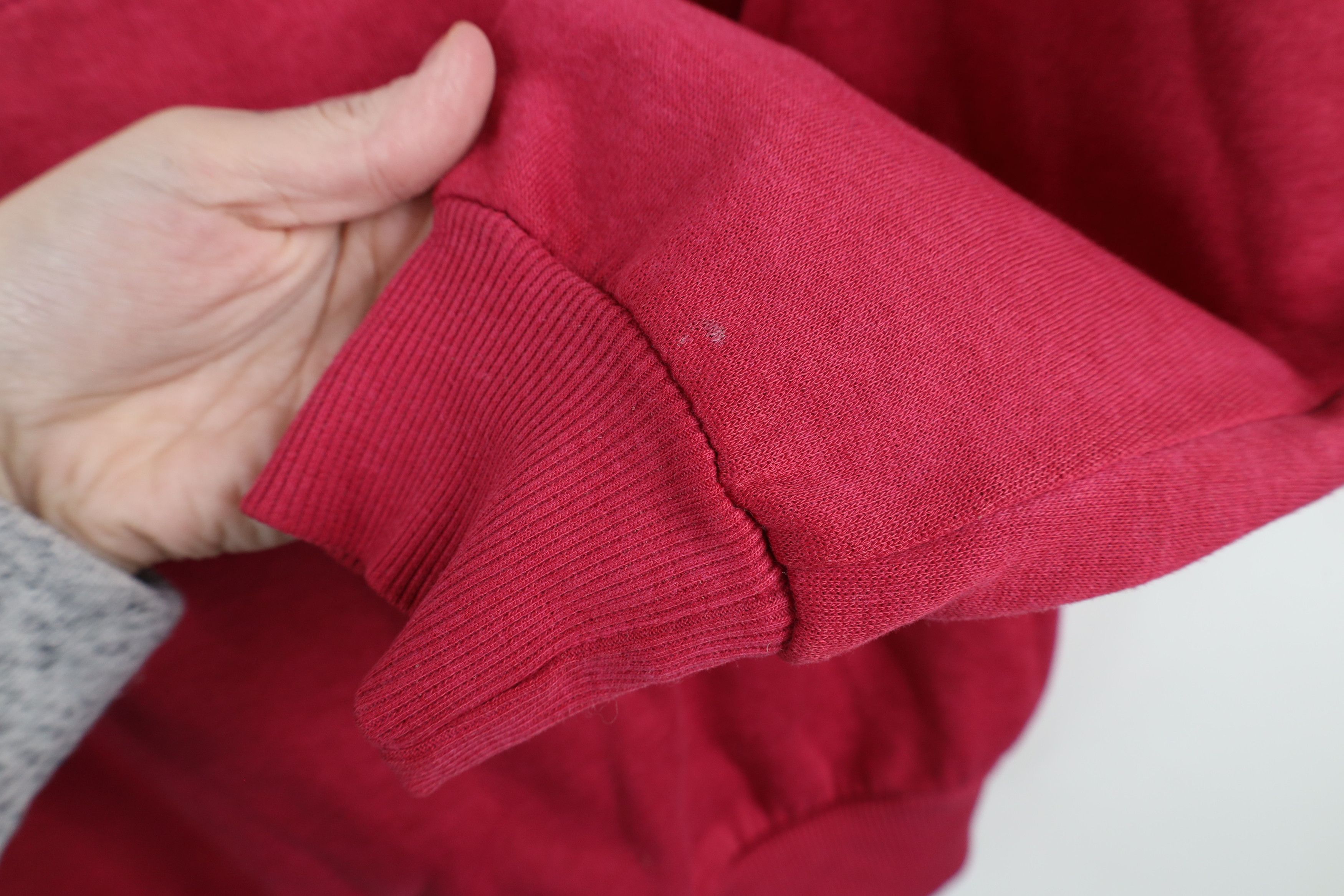 Vintage Vintage 90s Streetwear Flower Floral Henley Sweatshirt Red Size M / US 6-8 / IT 42-44 - 6 Thumbnail