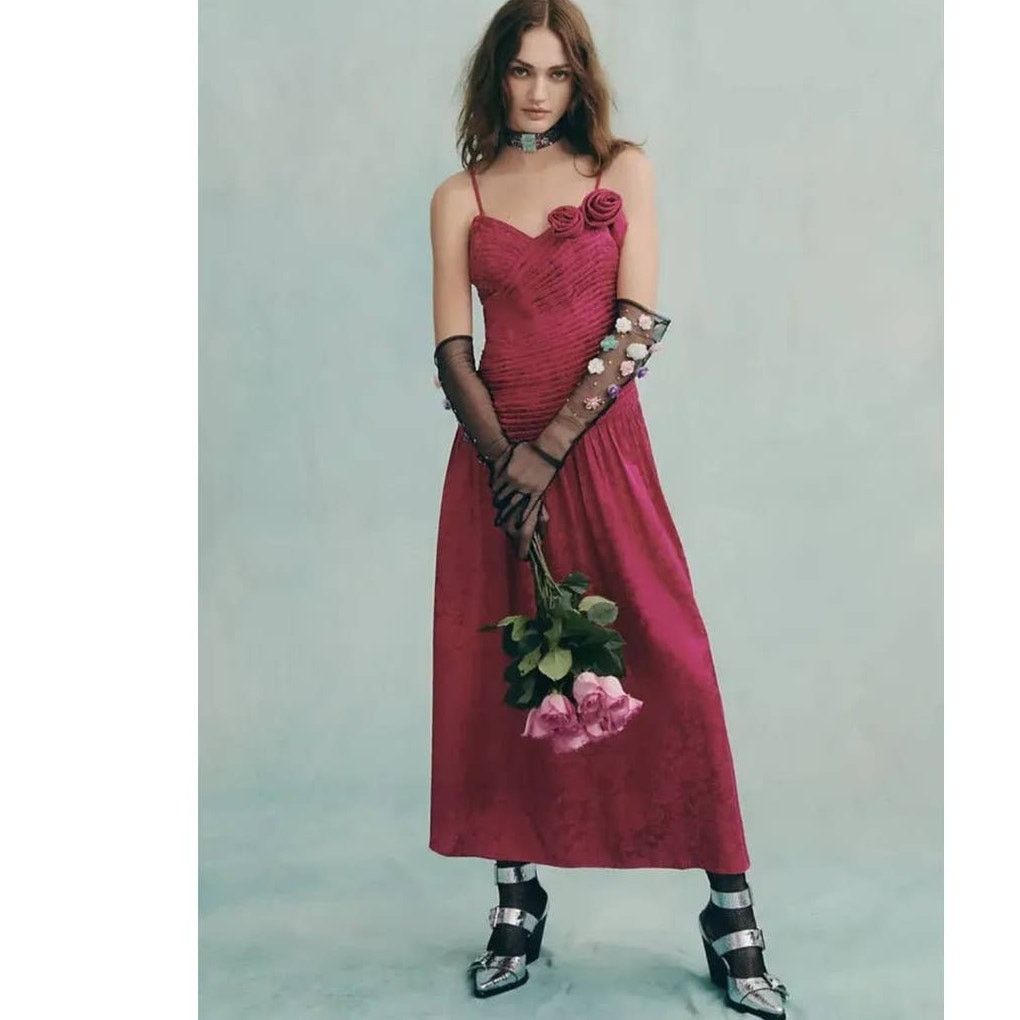 Free People FREE PEOPLE Make An Entrance Maxi Dress $298 SIZE 2 Pink Size XS / US 0-2 / IT 36-38 - 5 Thumbnail