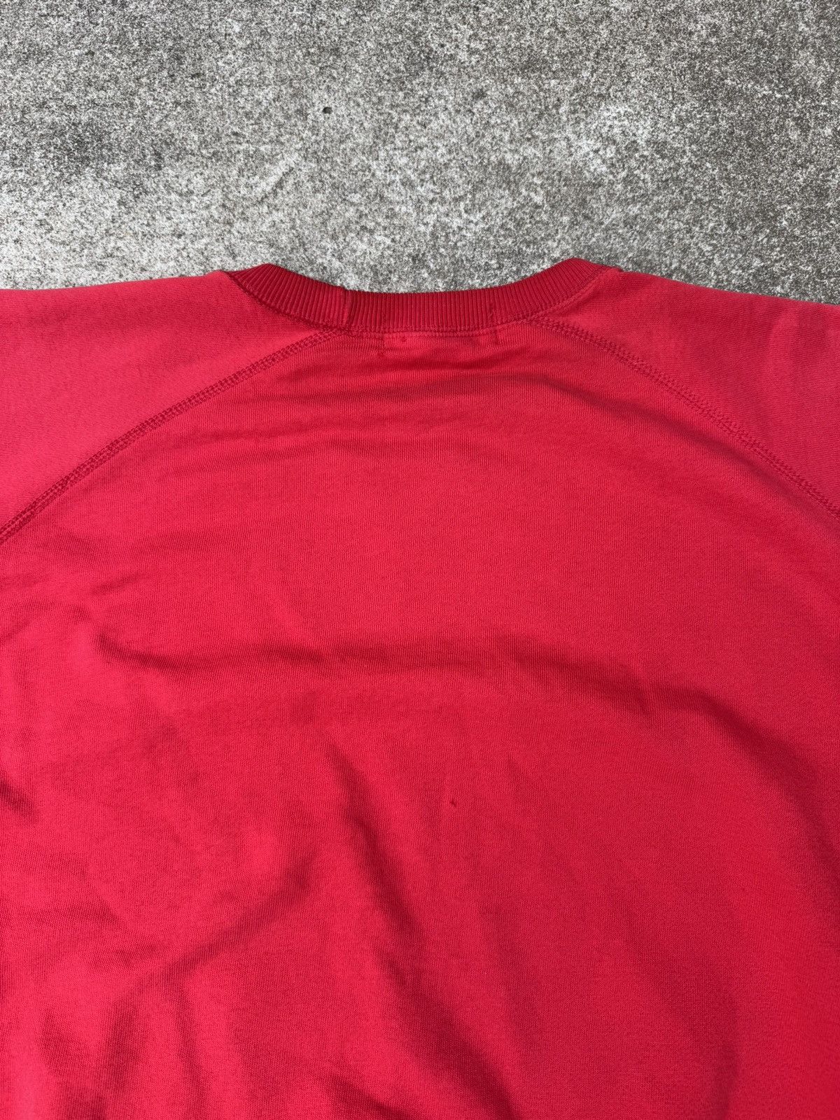 Polo Ralph Lauren × Vintage Vtg 90s Polo Ralph Lauren Red Crew Neck Grunge Sweatshirt XL Size US XL / EU 56 / 4 - 6 Thumbnail