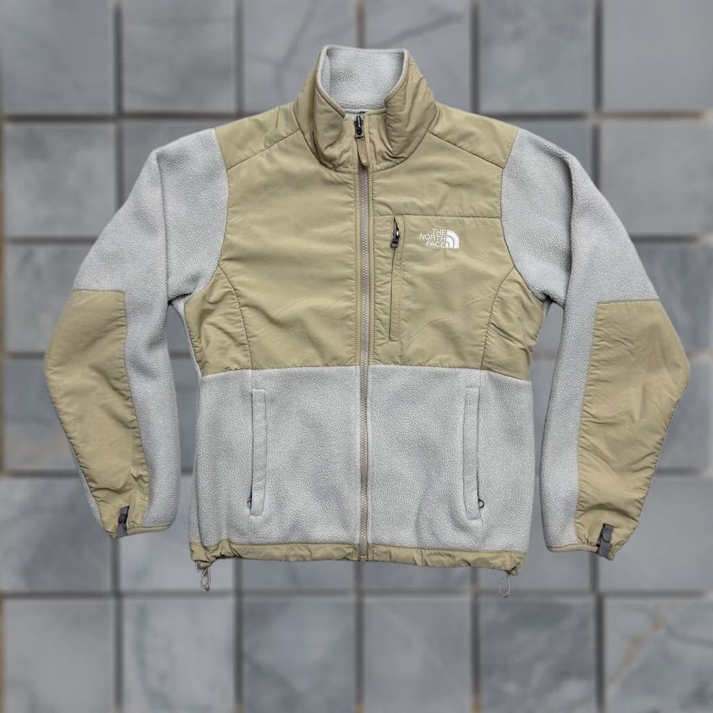 The North Face The North Face Jacket Womens Small Gray Tan Polartec Fleece Full Zip Coat Warm Size S / US 4 / IT 40 - 1 Thumbnail