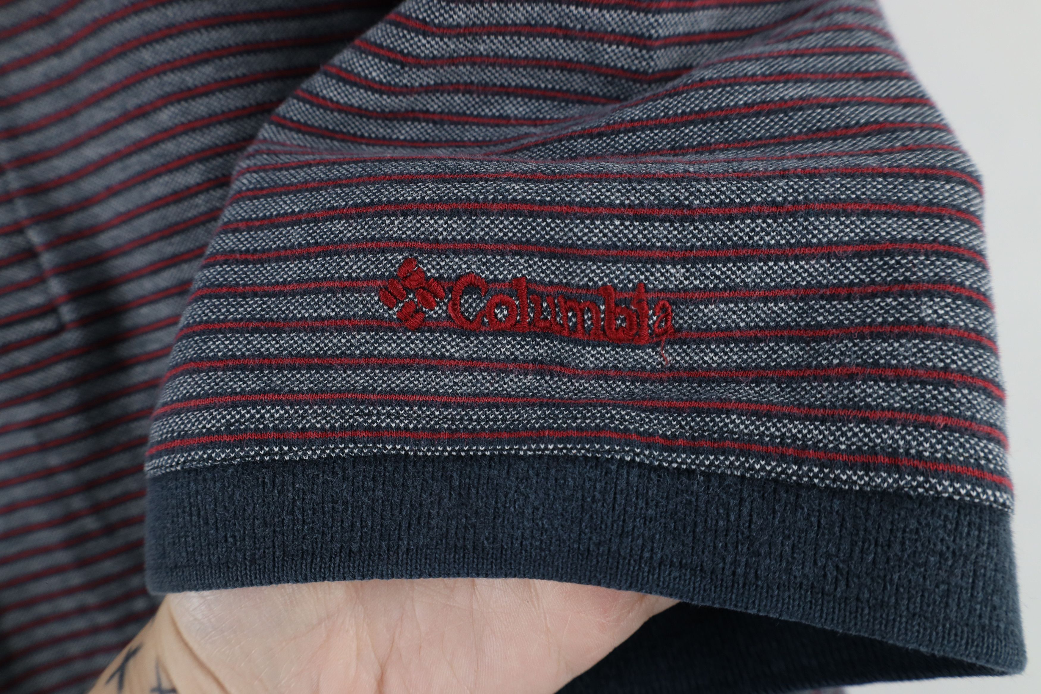 Columbia × Vintage Vintage 90s Columbia Striped Collared Golf Polo Shirt Cotton Size US M / EU 48-50 / 2 - 4 Thumbnail