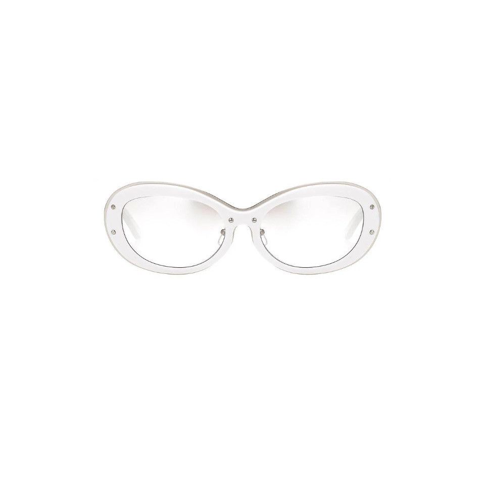 Yohji Yamamoto Sunglasses Cat Eye White and Clear