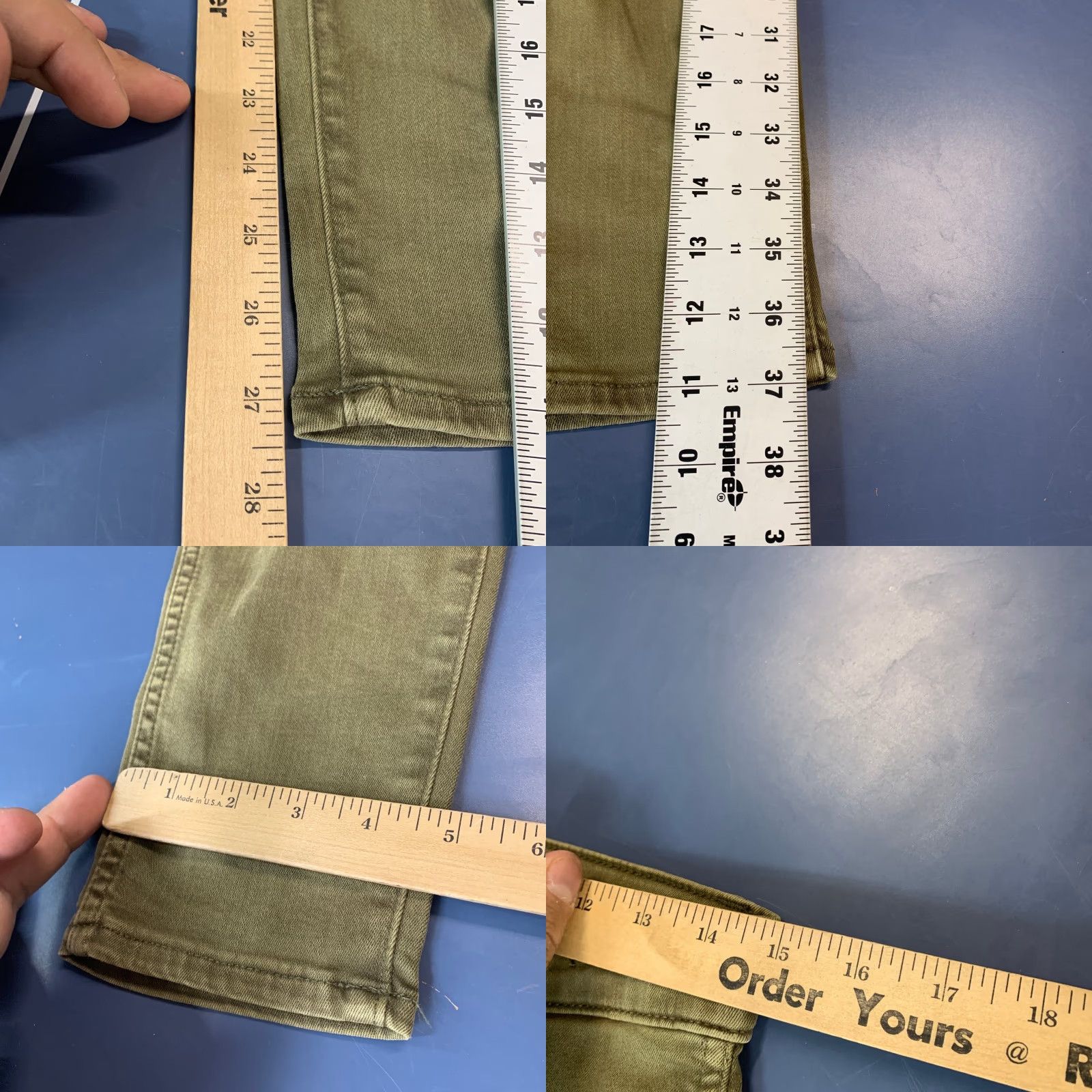 Madewell Madewell Jeans 10" High Rise Skinny Jeans Size 27 Green Denim Pockets Stretch Size 27" / US 4 / IT 40 - 9 Thumbnail