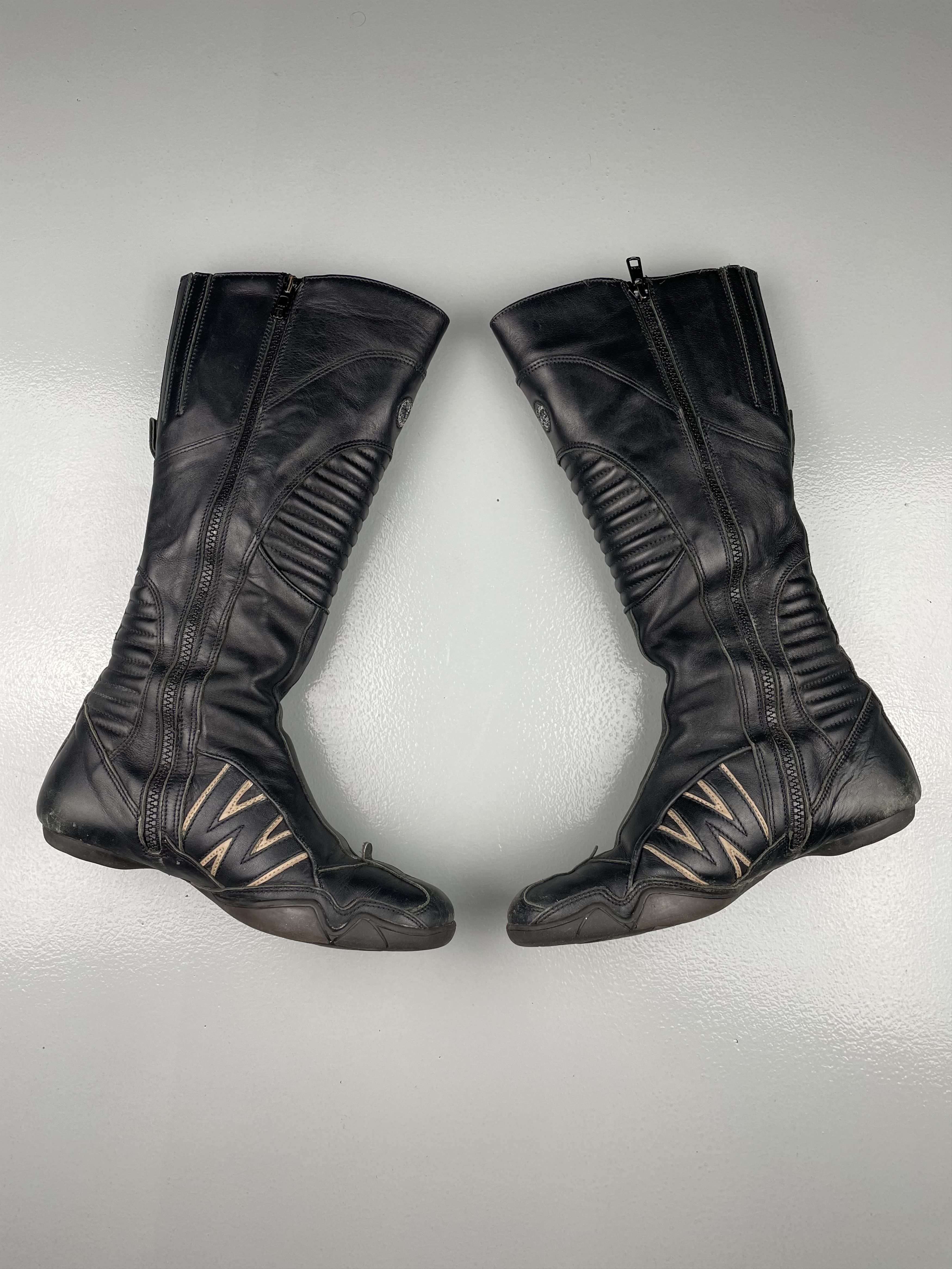 Walter Van Beirendonck vintage Walter Van Beirendonck W.&L.T. - leather biker boots Size US 7 / IT 37 - 3 Thumbnail