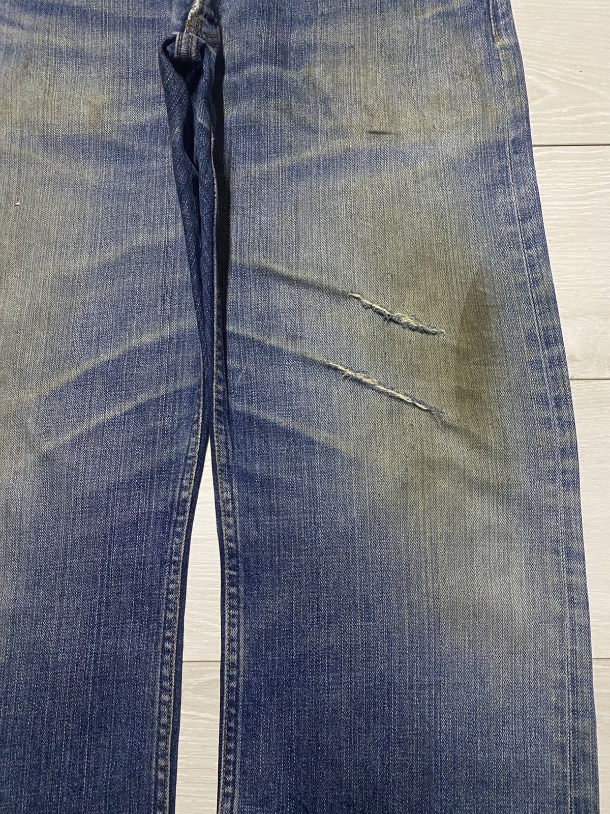 Japanese Brand Vintage Japanese Brand Mud Wash Distressed Baggy Jeans Size US 36 / EU 52 - 8 Thumbnail