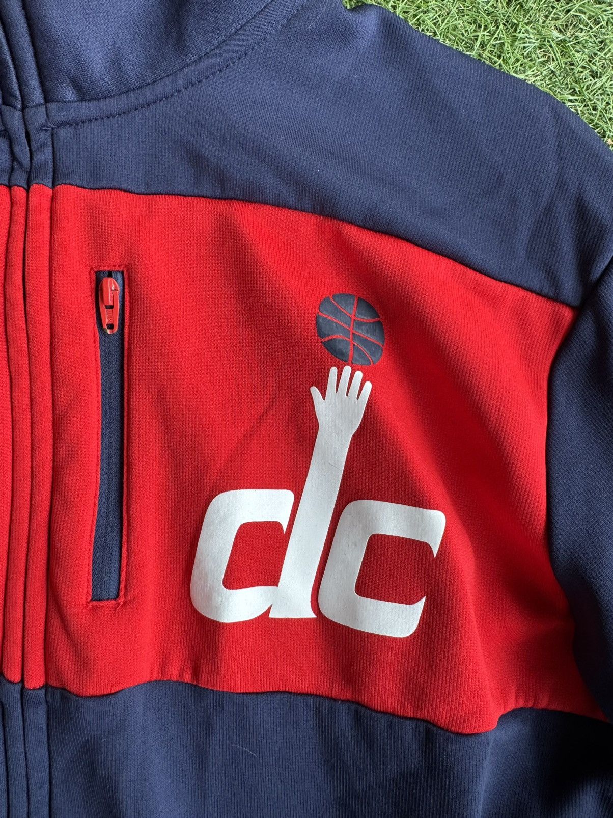 Adidas NBA Washington Wizards navy blue jacket (USED) Size US L / EU 52-54 / 3 - 2 Thumbnail