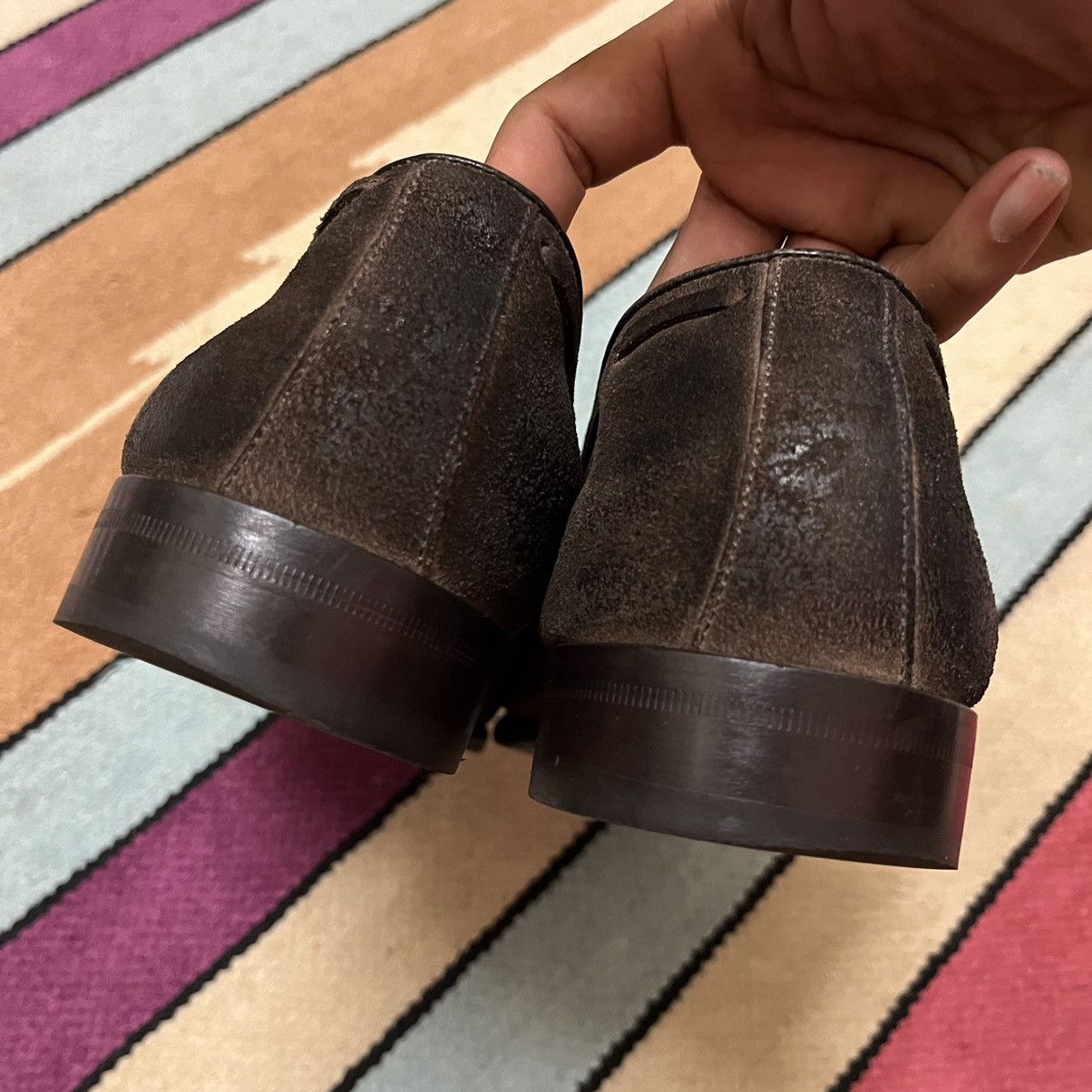 Ermenegildo Zegna Authentic Ermenegildo Zegna Loafer Leather Shoes Size US 8 / EU 41 - 7 Thumbnail