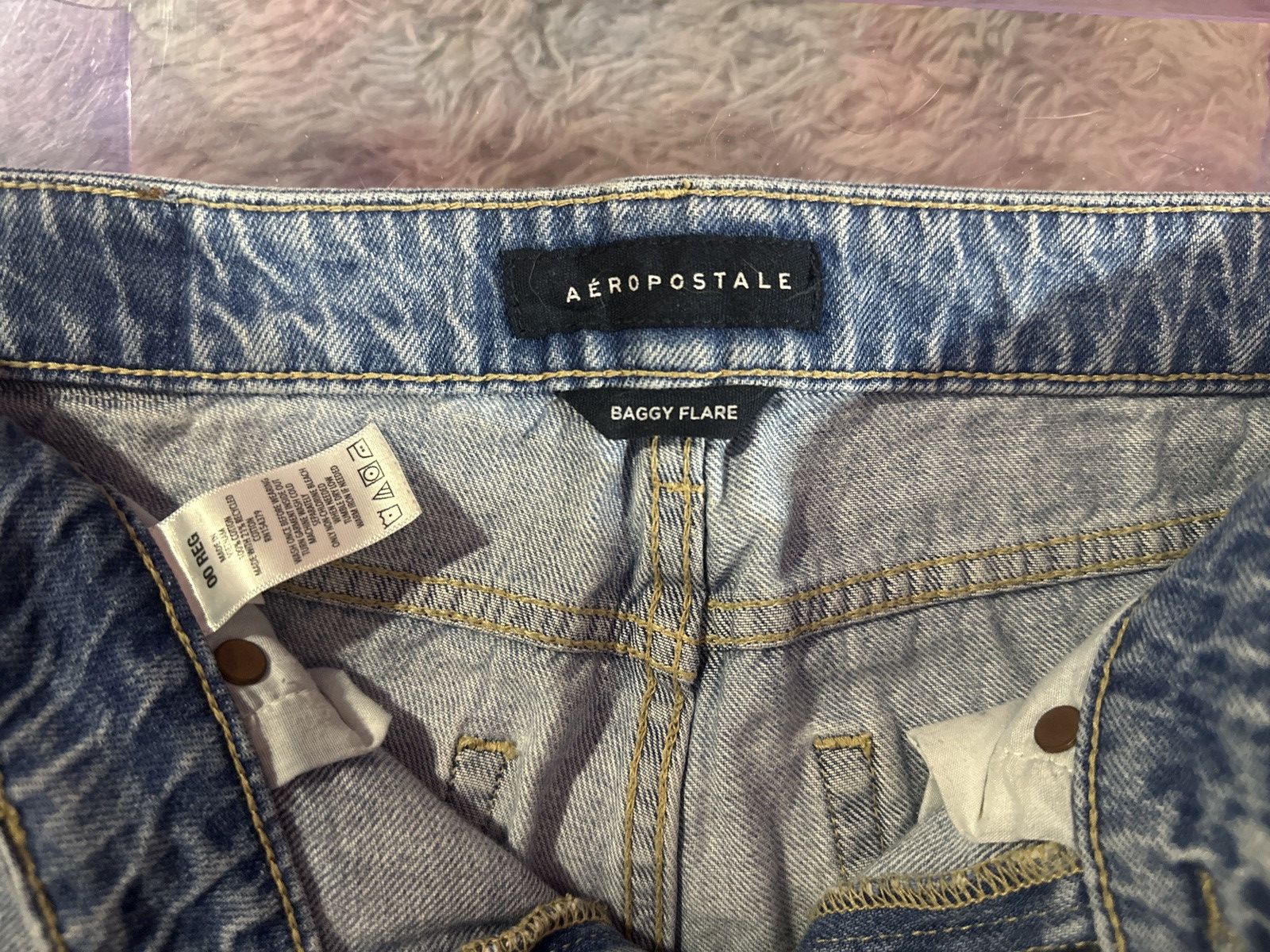 Aeropostale Baggy flare jeans Size 24" / US 00 / IT 34 - 4 Thumbnail