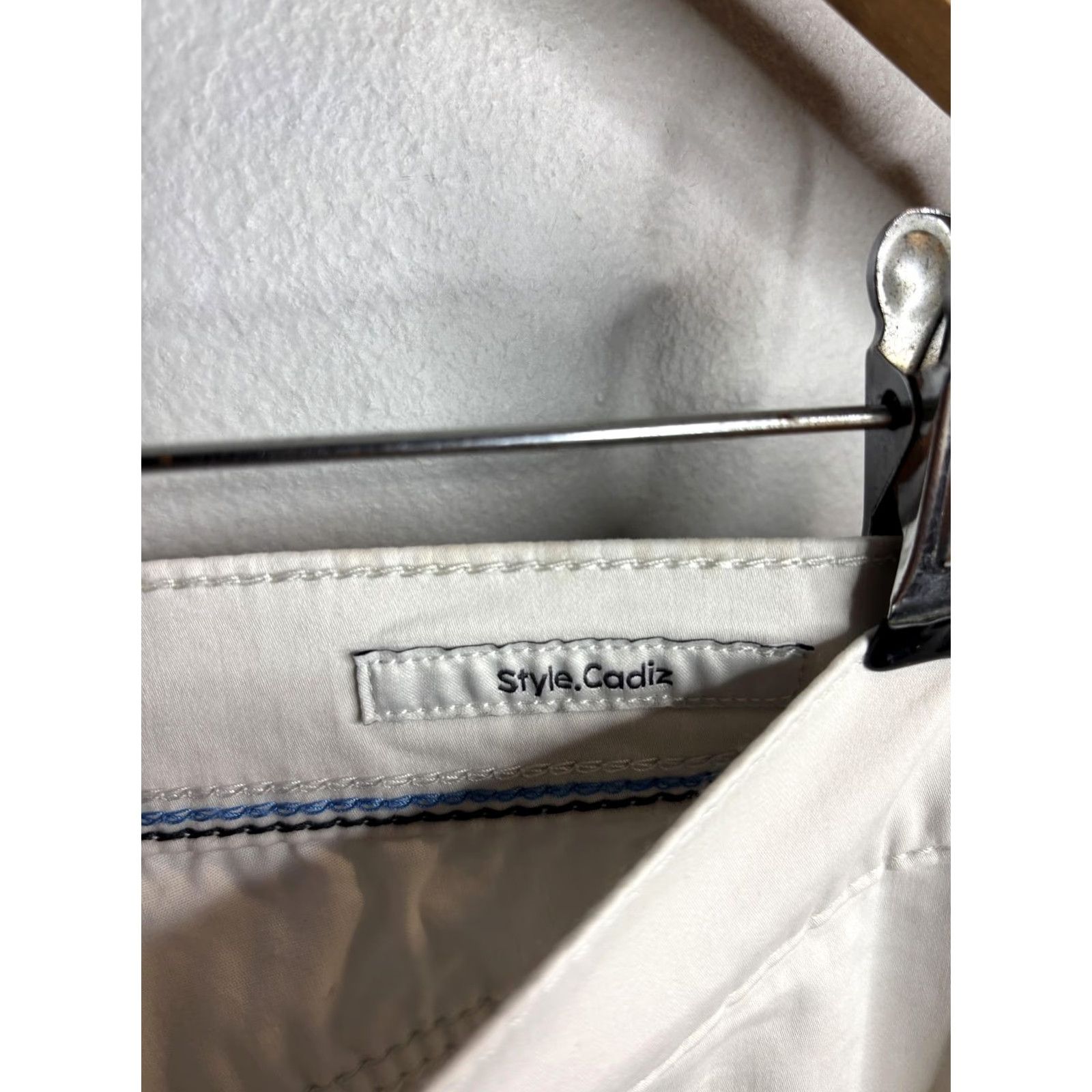 BRAX Brax Cadiz Marathon Five Pocket Jeans Mens White Cream Chino Denim Straight 34 Inseam 35 Overall Size US 34 / EU 50 - 6 Thumbnail
