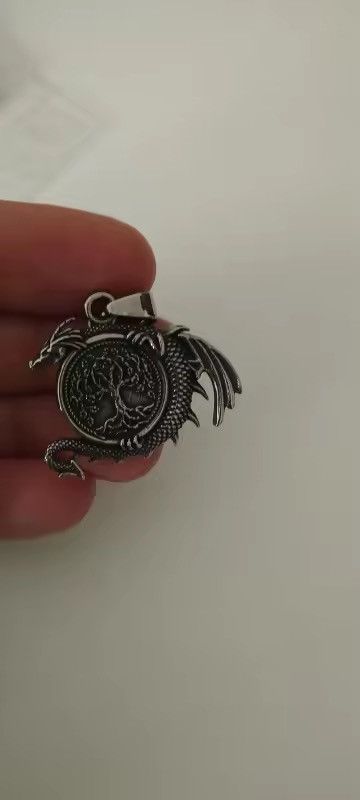Jewelry Tree of Life and dragon Pendant Necklace Size ONE SIZE - 8 Thumbnail
