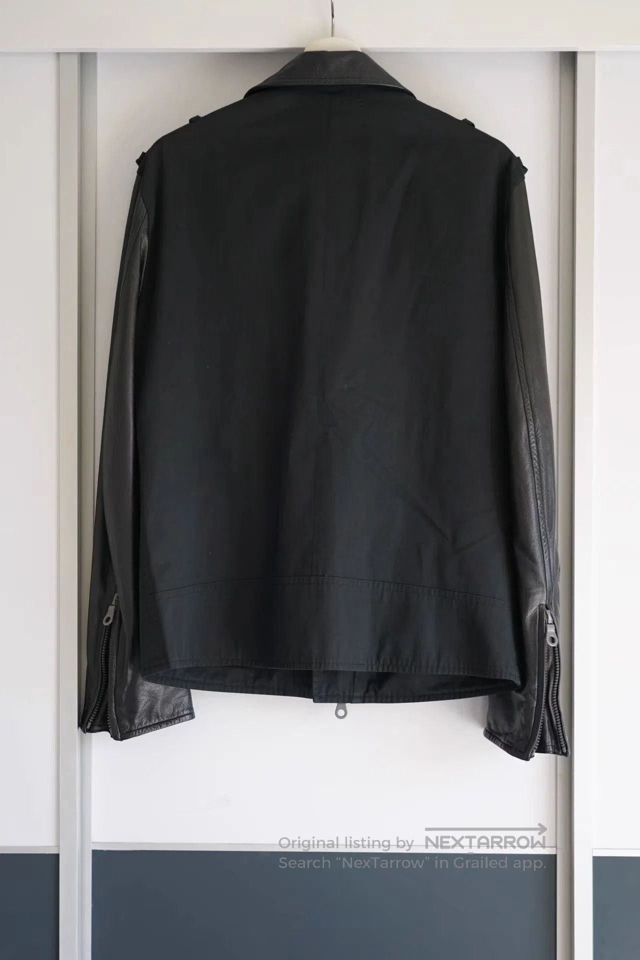 Yohji Yamamoto Black Leather Biker Jacket Size S. Size US S / EU 44-46 / 1 - 2 Thumbnail