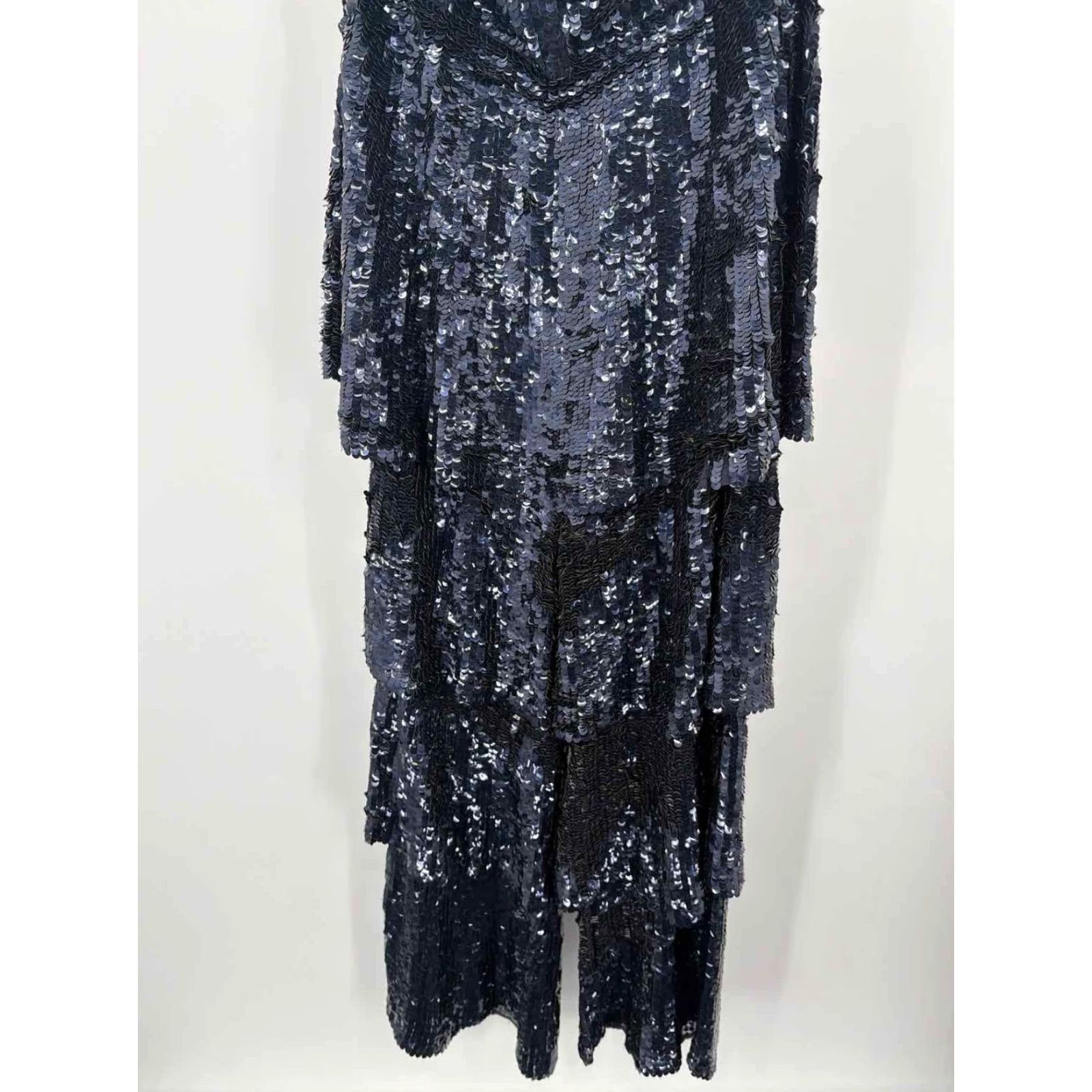 Vintage Pre-Owned Osman Navy Strapless Jumpsuit Size 4 Sequin Size 27" / US 4 / IT 40 - 2 Thumbnail