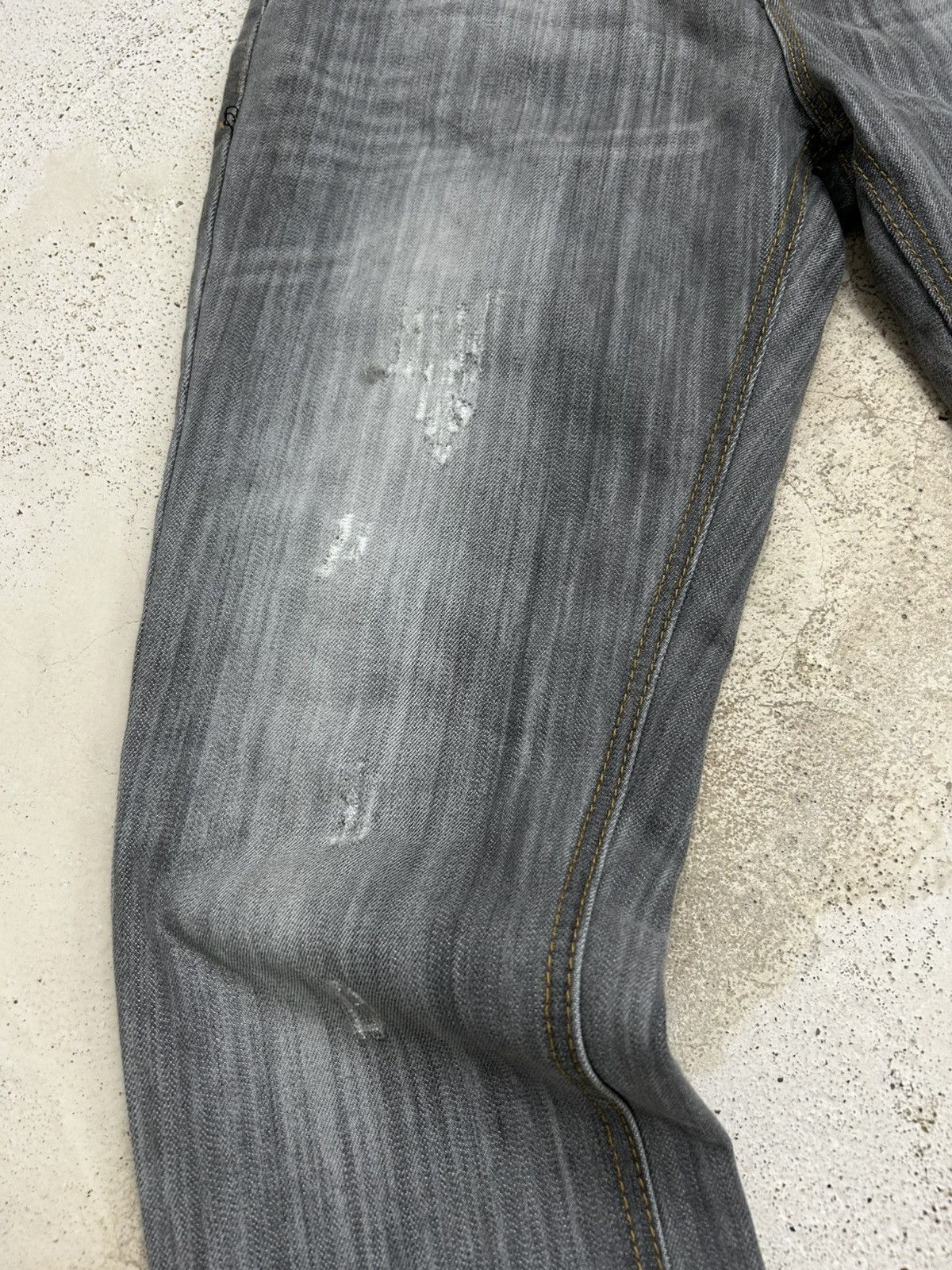 20471120 × Hysteric Glamour × Japanese Brand Industrial Revolution Grey Washed Distressed Studded Button Size US 32 / EU 48 - 8 Thumbnail