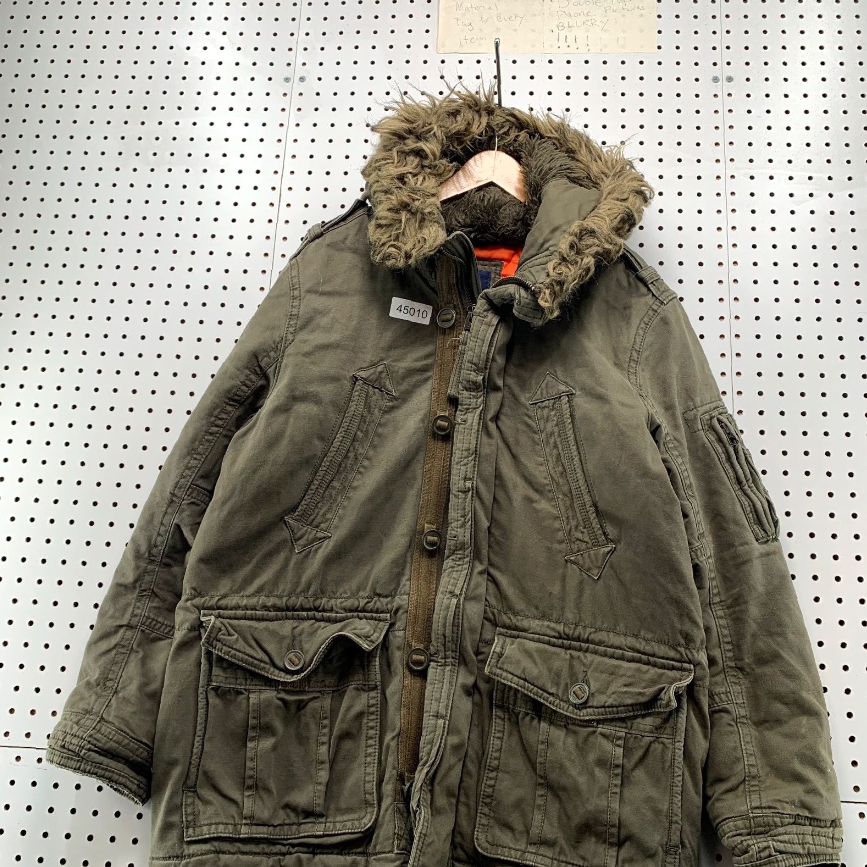 American Eagle Outfitters VINTAGE American Eagle Military Coat Mens L Green Faux Fur Heavyweight Army Field Coat Mens L Green Military Heavyweight Faux Fur War Era Size US L / EU 52-54 / 3 - 2 Thumbnail