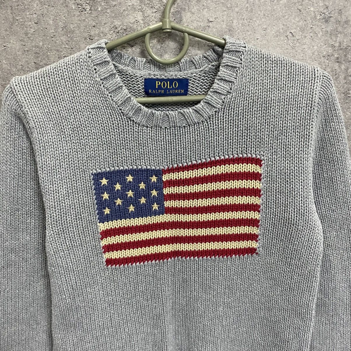 Polo Ralph Lauren Polo Ralph Lauren USA Flag Knitted Sweater RL Sweatshirt Size US XXS / EU 40 - 5 Thumbnail