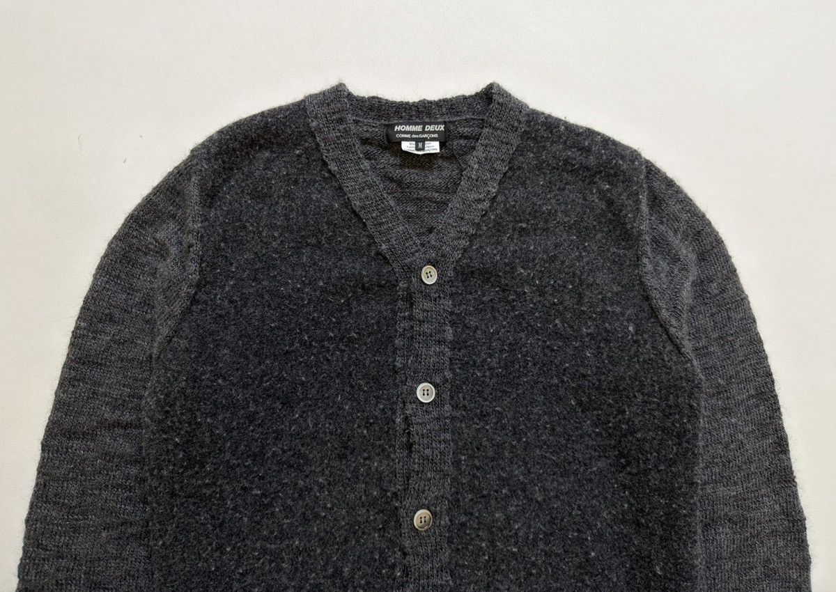 Comme des Garcons A/W 23 Brushed Dark Grey Wool Cardigan Size US M / EU 48-50 / 2 - 3 Thumbnail