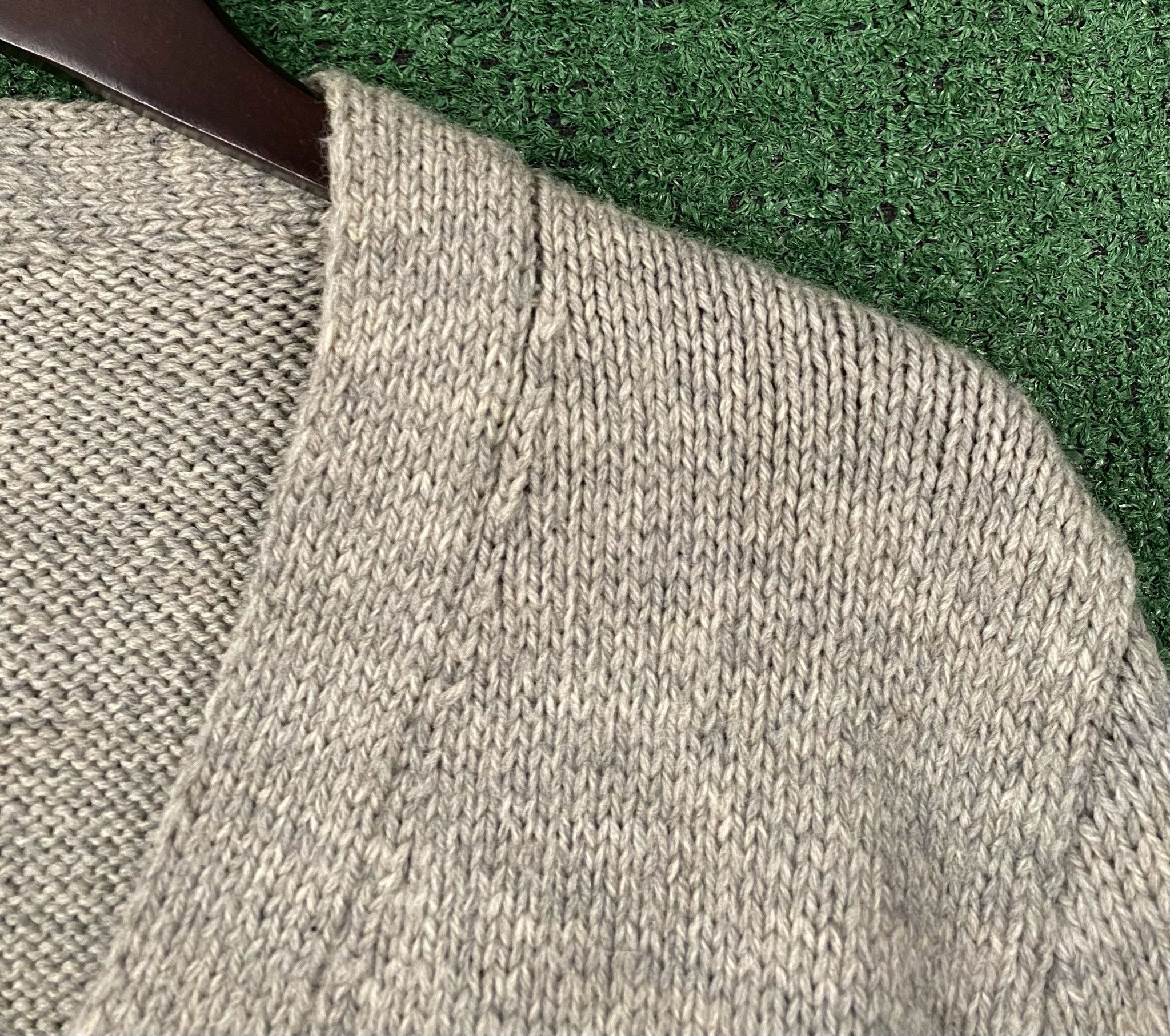 Handmade 80’s Handmade Wool Heavyweight Grey Cardigan Sweater Small Size US S / EU 44-46 / 1 - 4 Thumbnail