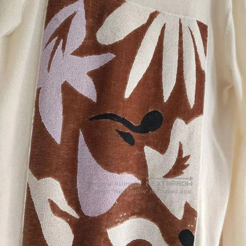 Dior Dior Women's Wool Floral Print Pullover Sweater . Size S / US 4 / IT 40 - 3 Thumbnail