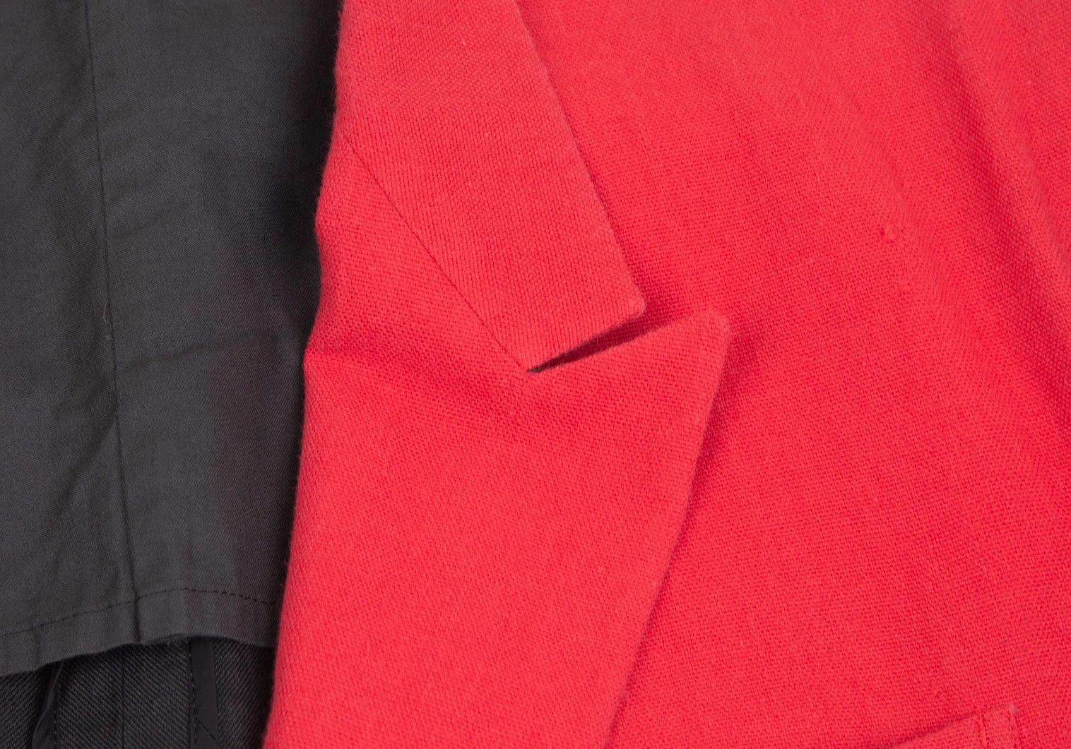 Yohji Yamamoto Yohji Yamamoto Bi-Color Jacket Red Black Size US M / EU 48-50 / 2 - 4 Thumbnail