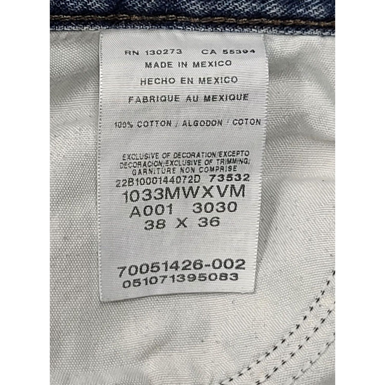 Wrangler Wrangler 20X Jeans Men 38x36 Blue Cotton Straight Leg Relaxed Fit Workwear Size US 38 / EU 54 - 3 Thumbnail