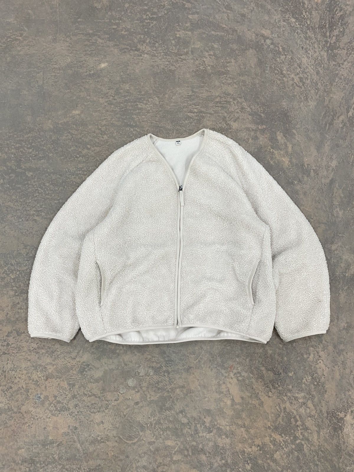 Japanese Brand VINTAGE PILE LINED FLEECE ZIPPER CARDIGAN UNIQLO SHERPA Size XL / US 12-14 / IT 48-50 - 1 Thumbnail