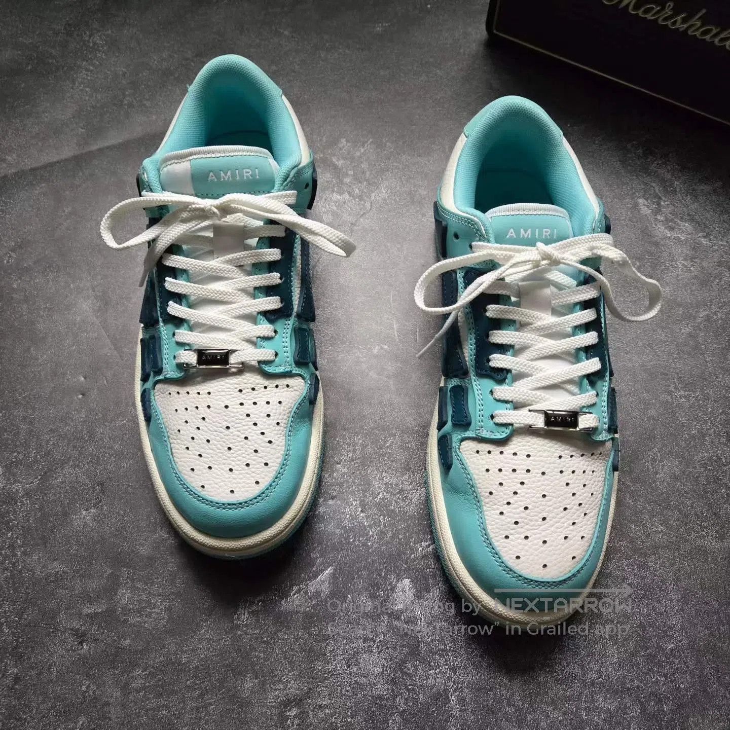 Amiri AMIRI White and Blue Bone Shoes| Size US 8 / EU 41 - 2 Thumbnail
