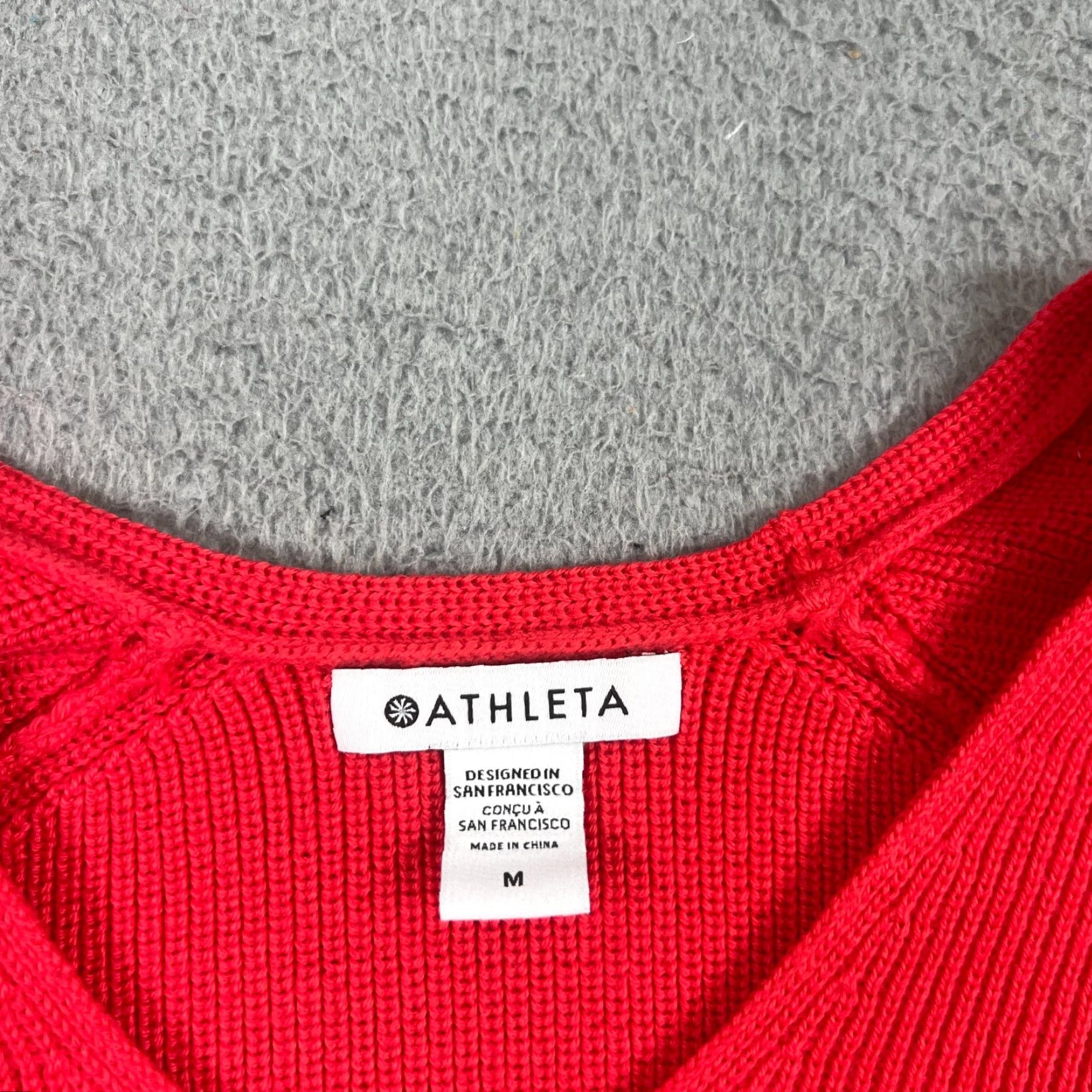 Athleta Athleta Women M Sweater Refined VNeck Pink Pullover Poly Merino Blnd Hanover Cotton? Size M / US 6-8 / IT 42-44 - 2 Thumbnail