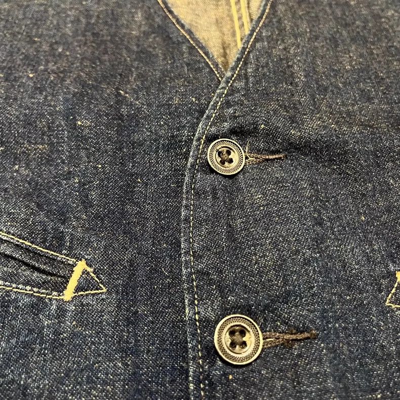 RRL Ralph Lauren RRL Ralph Lauren Cotton and linen denim vest Size US M / EU 48-50 / 2 - 6 Thumbnail