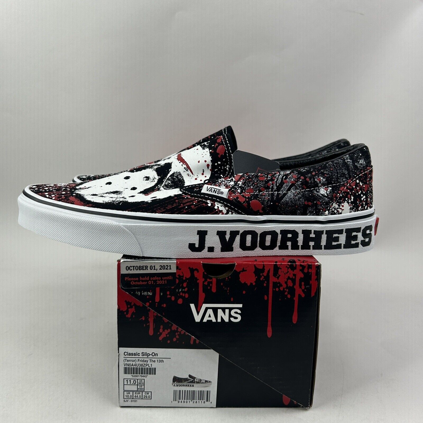 Vans Vans x House Of Terror Slip-On “Friday The 13th" 2024 Size US 11 / EU 44 - 4 Thumbnail