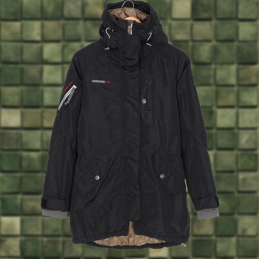 Vintage DIDRIKSONS Parka Jacket Women Size 34 Hooded Insulated Waterproof MJ4641 Black - Jacket, Women, Parka, Winter, All Seasons, Regular, XS-Plus? Size XXS / US 00 / IT 34 - 1 Thumbnail