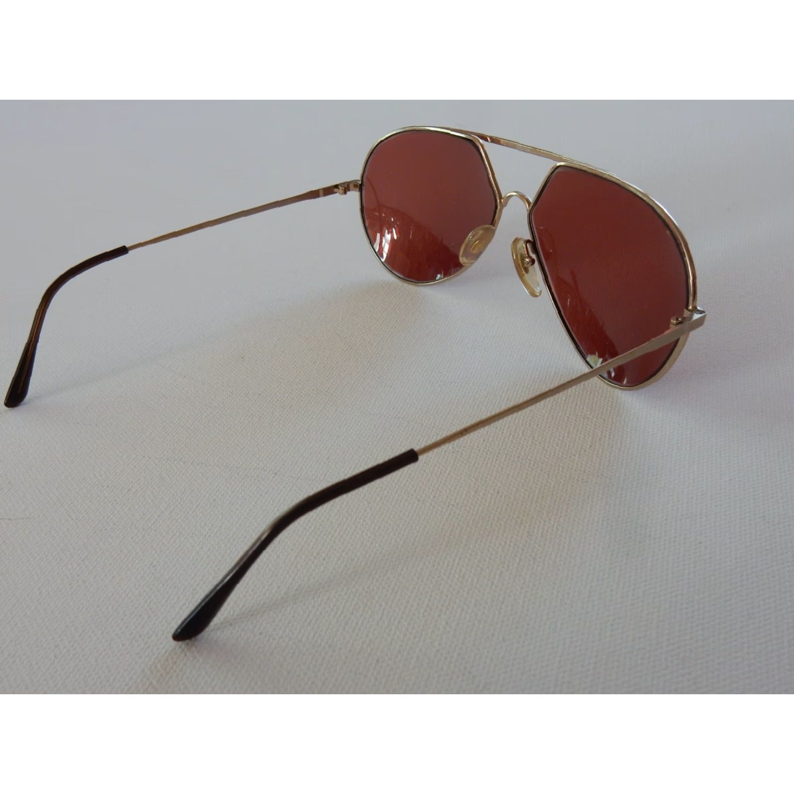 Vintage VINTAGE Jack Nicklaus Aviator Sunglasses Men Adult 79 Gold Black Italy Golf The Masters Size ONE SIZE - 3 Thumbnail