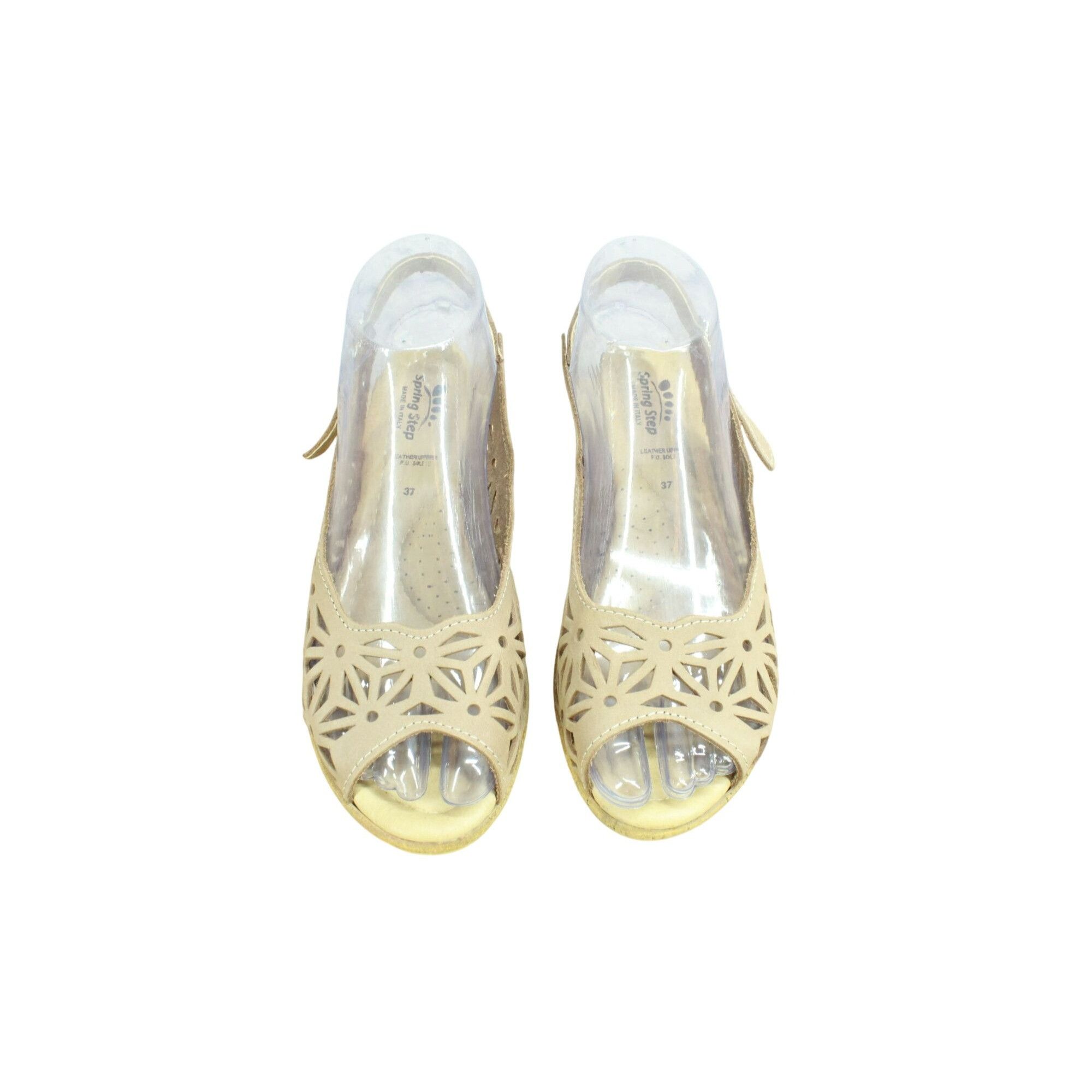 Leather Spring Step Abigail Women's Slingback Wedge Sandals 37 US 7 Size US 7 / IT 37 - 5 Thumbnail