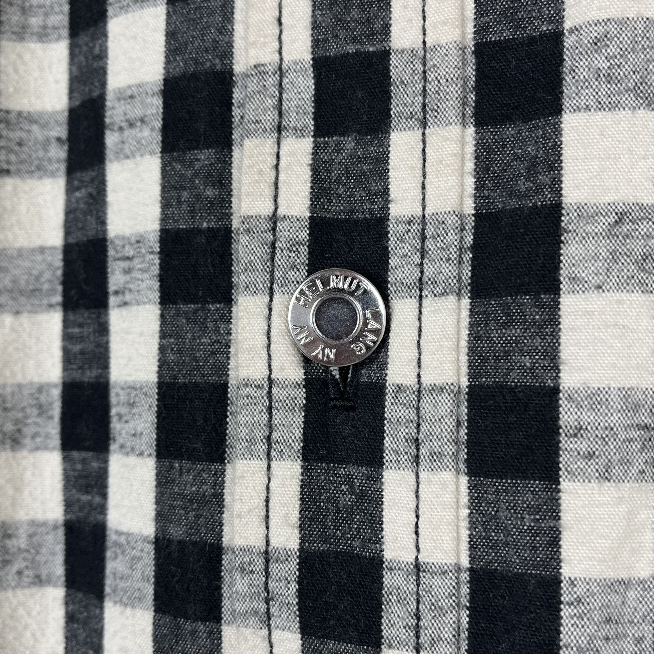 Helmut Lang Helmut Lang Oversized Gingham Flannel Overshirt Jacket Size XS / US 0-2 / IT 36-38 - 7 Thumbnail