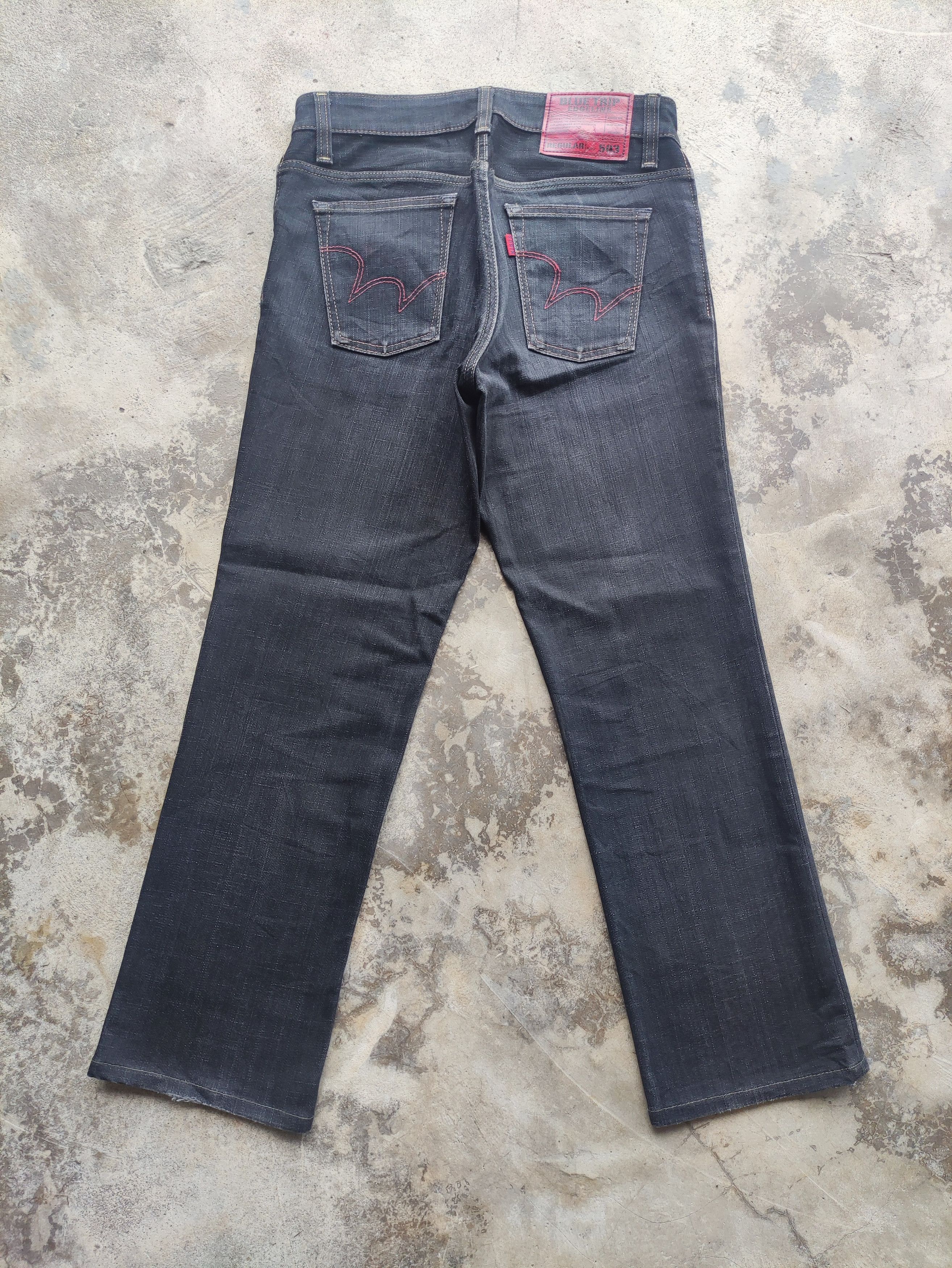 Edwin Vintage Edwin Brand Ripped Straight Cut Denim Pants Size US 32 / EU 48 - 9 Thumbnail