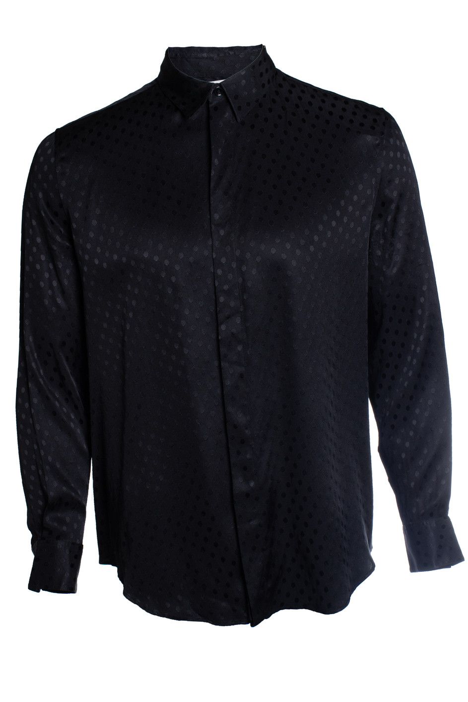 Celine Celine, polkadot shirt in black Size US L / EU 52-54 / 3 - 1 Thumbnail