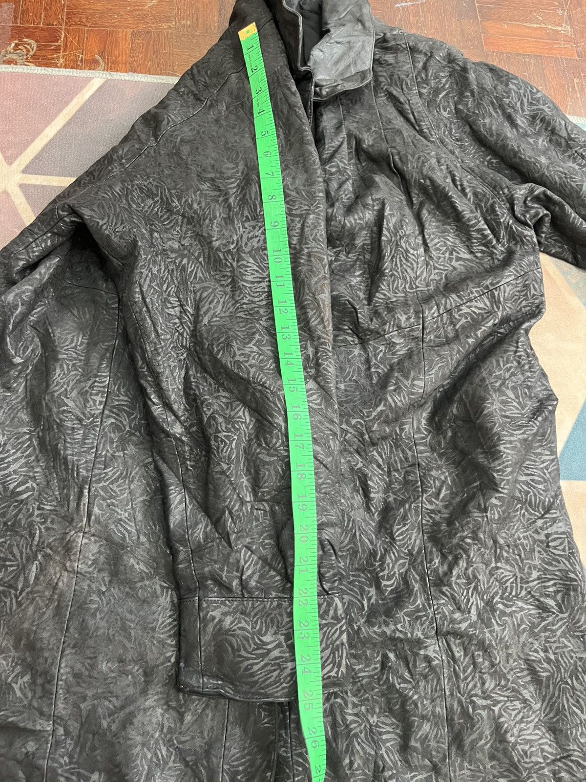 Genuine Leather 💥TRUE VINTAGE 80s Unbrand Leather Heavy Jackets Fullprinted Size L / US 10 / IT 46 - 10 Thumbnail