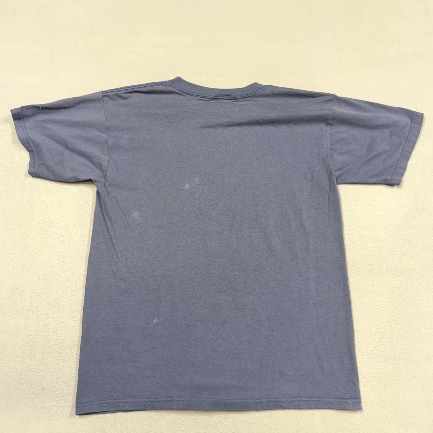 Fruit Of The Loom VINTAGE Fruit Of The Loom Shirt Mens Medium Blue Left Handed Brain Funny 90s Size US M / EU 48-50 / 2 - 6 Thumbnail
