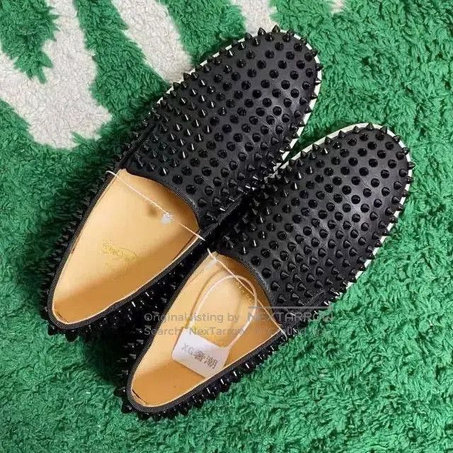 Christian Louboutin Christian Louboutin Black Velvet Red Sole Shoes. Size US 8.5 / IT 38.5 - 5 Thumbnail