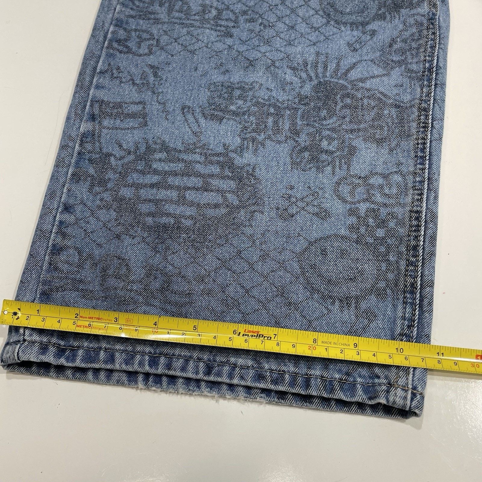Empyre Empyre Graf Blue Wide Skate Jeans Extra Baggy Size 28 (30) Size US 28 / EU 44 - 3 Thumbnail