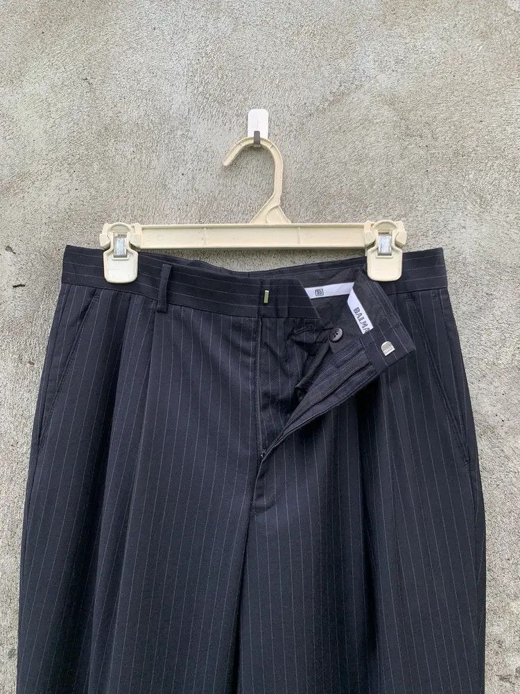 Balmain 2003 Balmain stripe black formal trouser Size US 29 - 5 Thumbnail