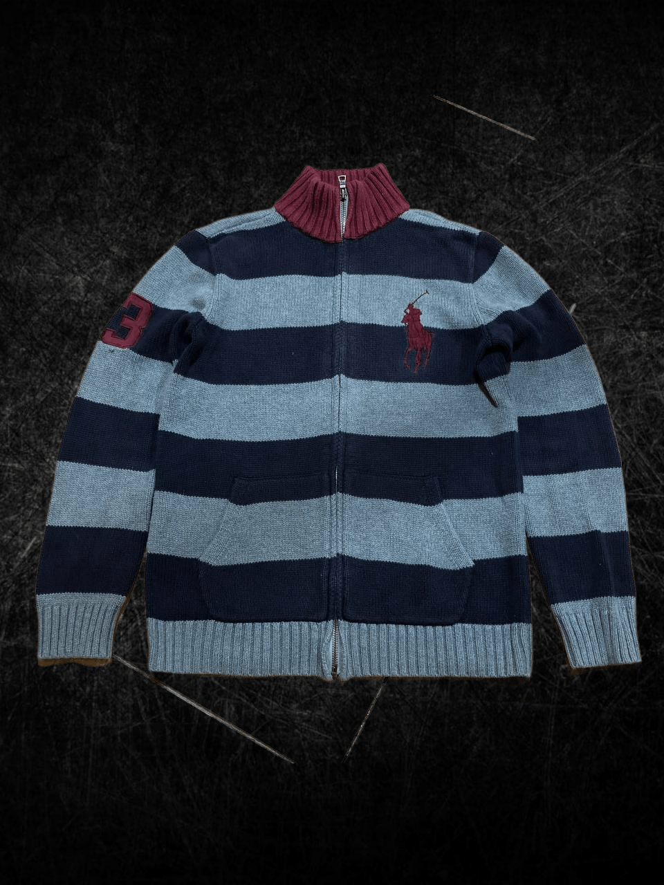 Polo Ralph Lauren Polo Ralph Lauren Boy Kids Zip Sweater Stripe Pony Logo Size US S / EU 44-46 / 1 - 1 Thumbnail