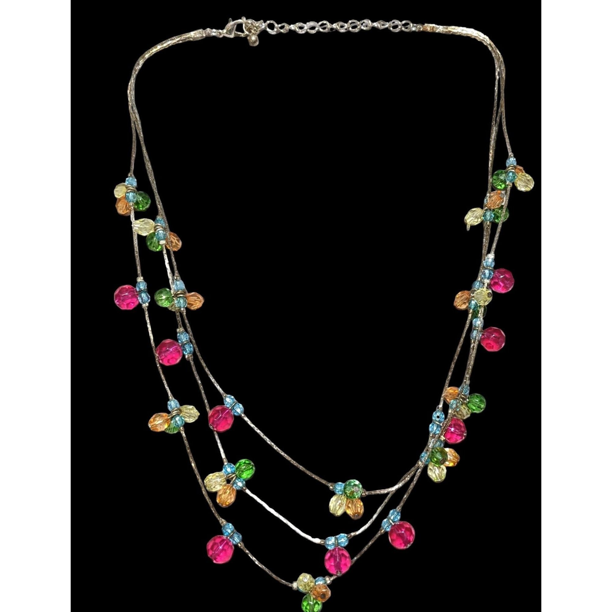 Other Rainbow Multilayer Gem Necklace Size ONE SIZE - 1 Thumbnail